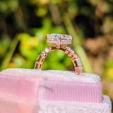 Rose Gold 2.5CT Radiant Cut Lab Grown Diamond Engagement Ring