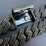 Black Moissanite Miami Cuban Link Hip Hop Bracelet