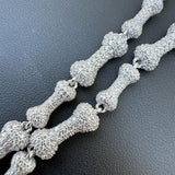 Iced Out Custom Bone Link Chain Bracelet