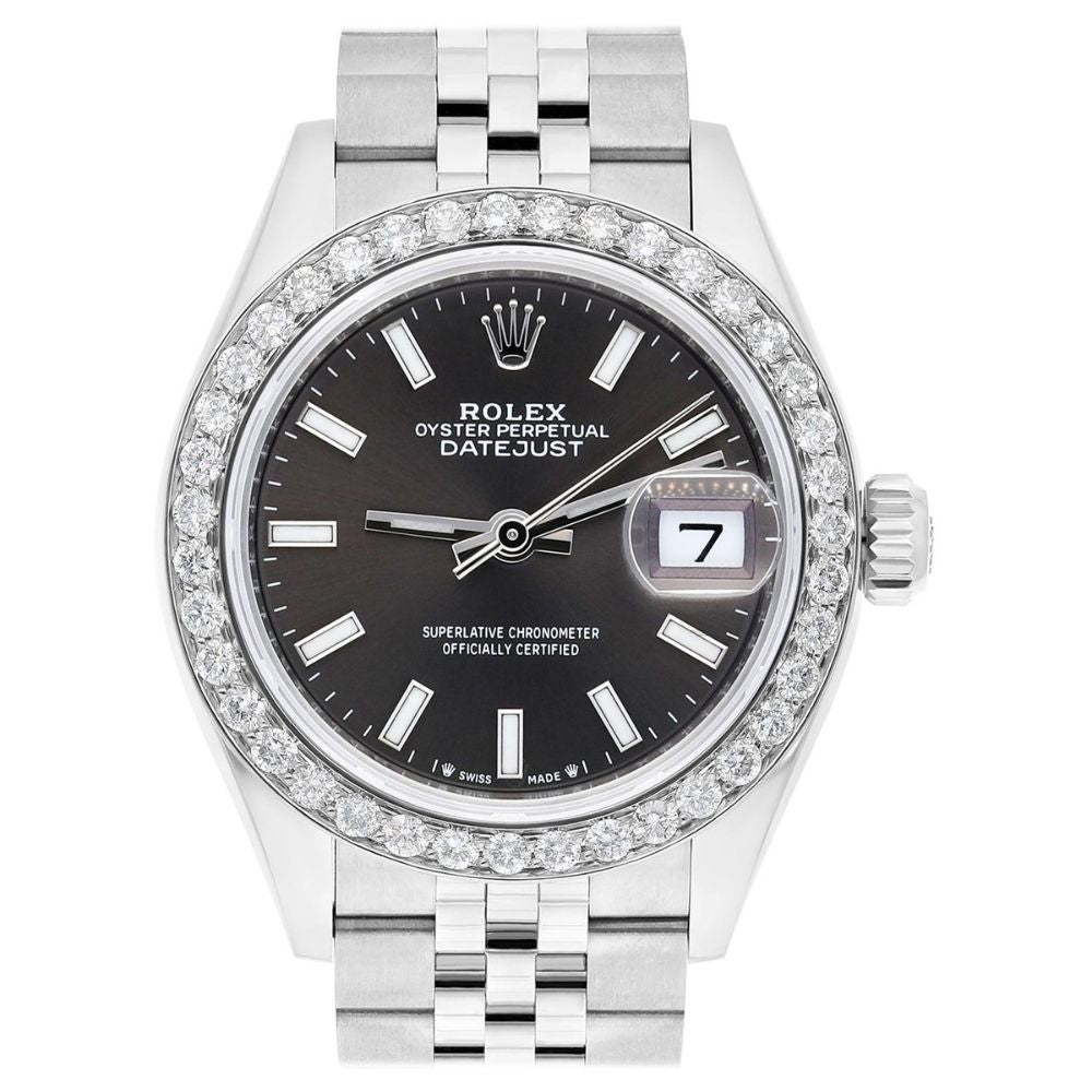 Datejust Black Color Dial Automatic Watch For Men's