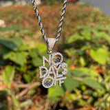 No Days Off Moissanite Hip Hop Pendant Chain Necklace