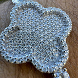 925 Sterling Silver Clover Tennis Bracelet