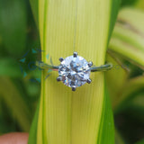 Lab Grown Round Cut Solitaire Engagement Ring