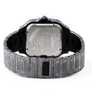 Black Moissanite Diamond Luxury Hip Hop Watch