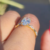 2 Carat Oval Cut Lab Grown Diamond Engagement Ring