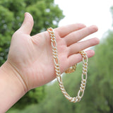 Moissanite Iced Out Figaro Chain For Him