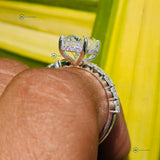 White Gold Oval Cut Lab Grown Diamond Wedding Ring