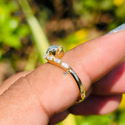 East To West Marquise Cut Lab Grown Diamond Engagement Ring