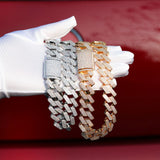 Cuban Square Link Moissanite Luxury Chain