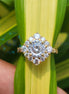 Portuguese Cut lab Grown Diamond Vintage Wedding Ring