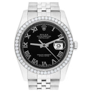 Automatic Stainless Steel Datejust Moissanite Watch