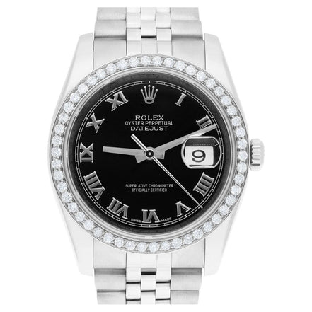Automatic Stainless Steel Datejust Moissanite Watch