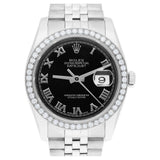 Automatic Stainless Steel Datejust Moissanite Watch