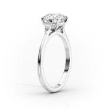 Moissnaite Oval Cut Three Stone Engagement Ring