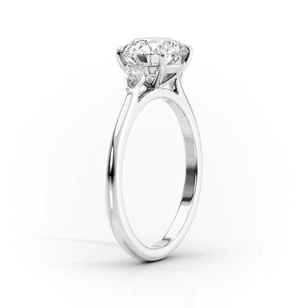 Pear Cut Moissanite Engagement Ring