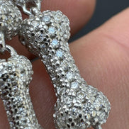 Iced Out Custom Bone Link Chain Bracelet