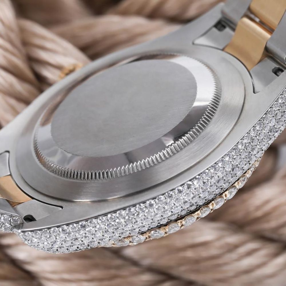 Datejust Moissanite Diamond Dual Tone Watch