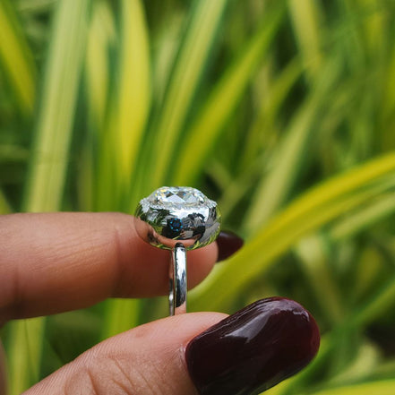 Round Cut Lab Grown Diamond Halo Engagement Ring