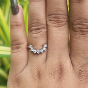 Minimalist Round Cut Lab Grown Diamond Band For Women