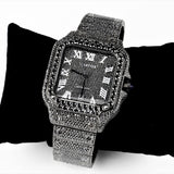 Black Moissanite Diamond Luxury Hip Hop Watch