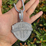 Moissanite Diamond 925 Silver Hip Hop Pendant For Men's