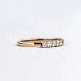 Round Cut Half Eternity Wedding Band
