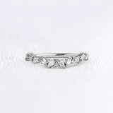 Marquise & Round Cut Moissanite Band For Women