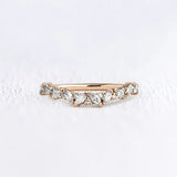 Marquise & Round Cut Moissanite Band For Women