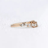 Marquise & Round Cut Moissanite Band For Women