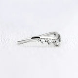 Unique Style Round Cut Moissanite Wedding Band