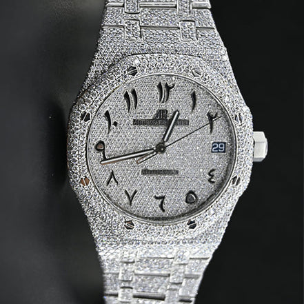 Moissanite Full White Automatic Hip Hop Watch For Him