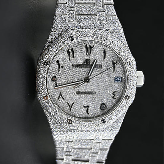Moissanite Full White Automatic Hip Hop Watch For Him