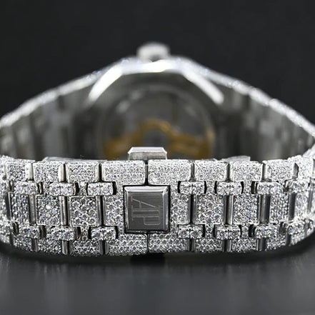 Moissanite Full White Automatic Hip Hop Watch For Him