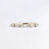 VVS1 Moissnite Marquise Cut Half Eternity Ring