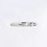 VVS1 Moissnite Marquise Cut Half Eternity Ring