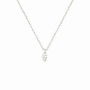 Marquise Cut Solitaire Moissanite Diamond Pendant For Her