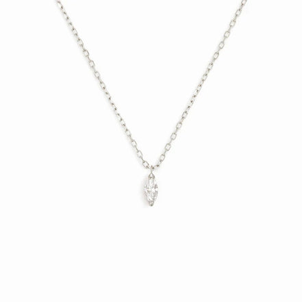 Marquise Cut Solitaire Moissanite Diamond Pendant For Her