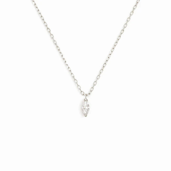 Marquise Cut Solitaire Moissanite Diamond Pendant For Her