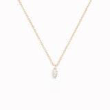 Marquise Cut Solitaire Moissanite Diamond Pendant For Her