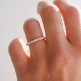 Half Eternity Moissnaite Round Cut Wedding Proposal Band