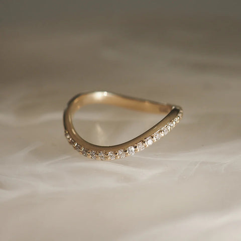 Moissnaite Round Cut Eternity Band For Women