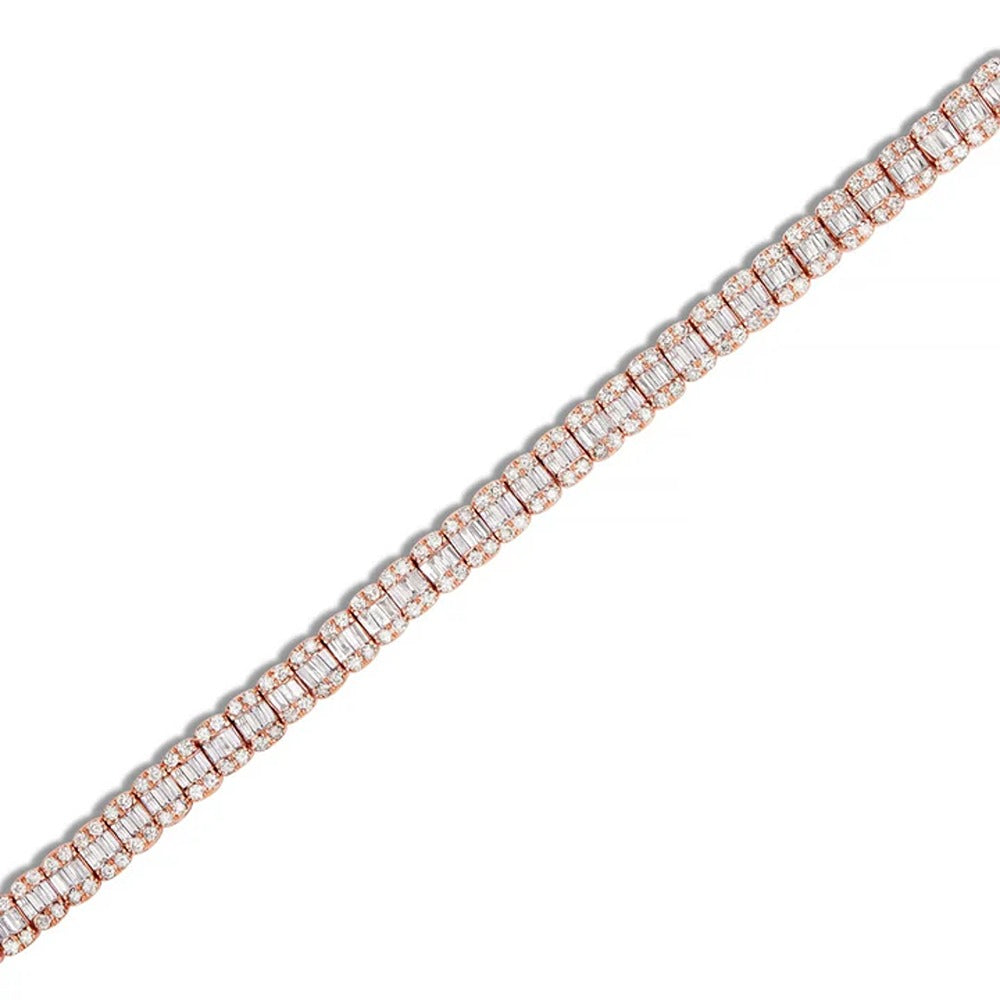 18MM Moissanite Nacklace Chain Sterling Silver Hip Hop Chain