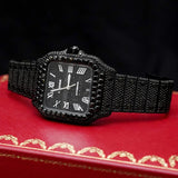 Full Black Moissnaite Automatic Movement Watch For Men's