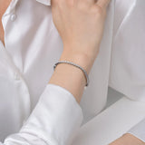 Round Cut Moissanite Diamond Tennis Bracelet