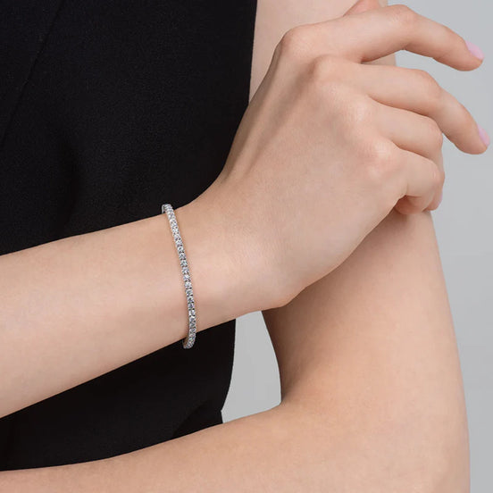 D Color Moissanite Round Cut Tennis Bracelets For Women