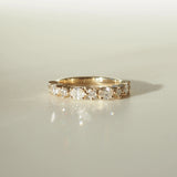 Oval & Round Cut Moissanite Eternity Band For Women