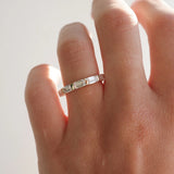 Emerald Cut Half Eternity Moissanite Wedding Band