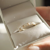 Marquise Cut Moissaite Eternity Wedding Band