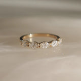 Marquise Cut Moissaite Eternity Wedding Band