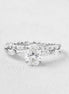 Oval Cut Five Stone Moissanite Wedding Ring Set For Women